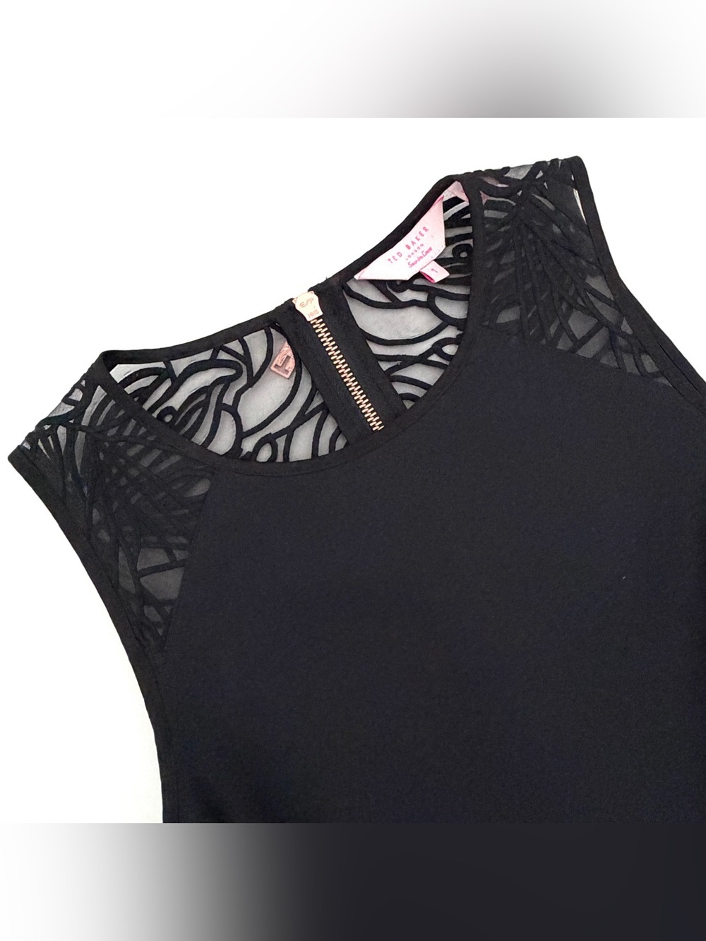 Ted Baker Venma Lace Detail Skater Dress - Picture 6 of 14